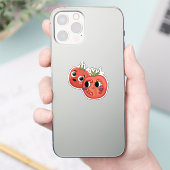 Tomaat in ontzag sticker (Telefoon)