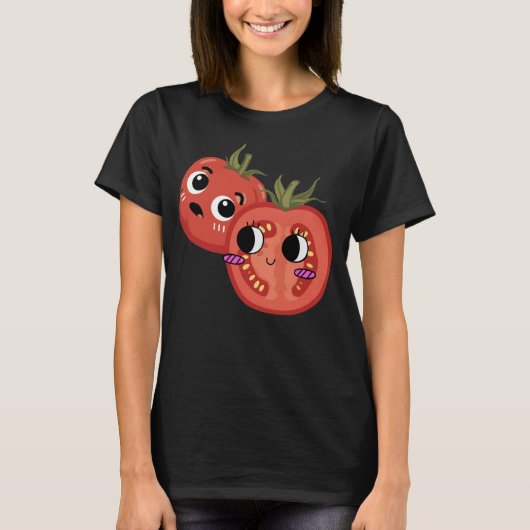Tomaat in ontzag  t-shirt (Voorkant)