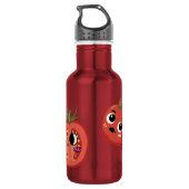 Tomaat in ontzag waterfles (Achterkant)