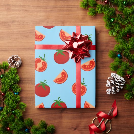 Tomaat inpakpapier – Fun Food Gift Wrap (Feestdagen Geschenken)