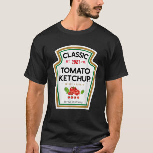 Tomaat Ketchup Kostuum Matching Halloween Koppels T-shirt