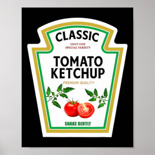 Tomaat Ketchup Kruid Kostuum Halloween Party M Poster