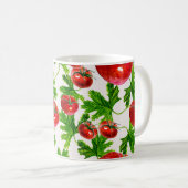 Tomaat met Blad Patroon Koffiemok (Voorkant rechts)