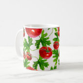 Tomaat met Blad Patroon Koffiemok (Voorkant links)