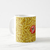 Tomaat met fusilli pasta koffiemok (Voorkant links)