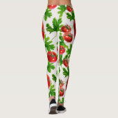 Tomaat met lederen patroon leggings (Achterkant)