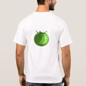 Tomaat op de rug t-shirt (Achterkant)