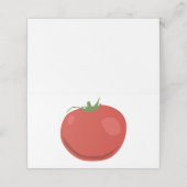 tomaat plaatskaartje (Buitenkant ongevouwen)