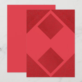 Tomaat Red Diamond Block Uitnodiging – Aanpasbaar