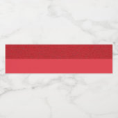 Tomaat Red Textured-Upper Beverage Label (Aangepas Waterfles Etiket (Enkel label)