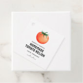 Tomaat Relish label met rode tomaat voor eigen rec (In situ)