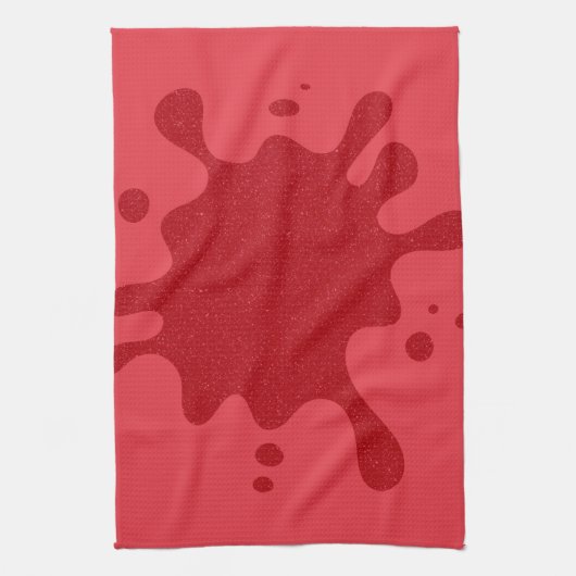 Tomaat Rode Drip Custom Keuken Handdoek (Verticaal)