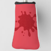Tomaat-Rode Drip Putterhoes – Aanpasbaar Golfheadcover (Draai 90)