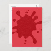 Tomaat-Rode Glanzende Splash Postkaart – Aanpassen (Voorkant / Achterkant)