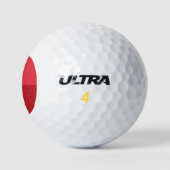 Tomaat rode halve textuur aangepaste golfballen (Logo)