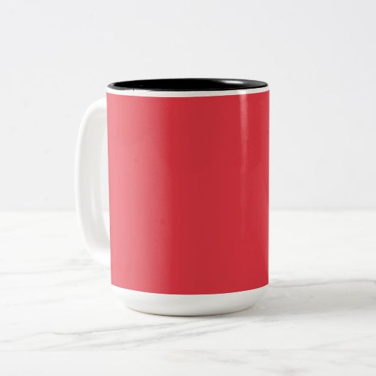 Tomaat Rode Keramische Koffie Mok – (Voorkant links)