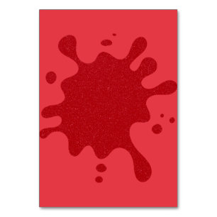 Tomaat-Rode Spetter Tafelkaart, 8,9 × 12,7 cm (Op Kaart
