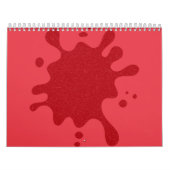 Tomaat-Rode Splash Muur Kalender – Aangepaste Bulk (Hoes)