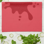 Tomaat Rode Splat Custom Microfiber Handdoek (Gevouwen)