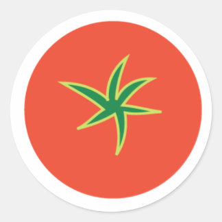 tomaat ronde sticker