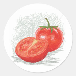 tomaat ronde sticker