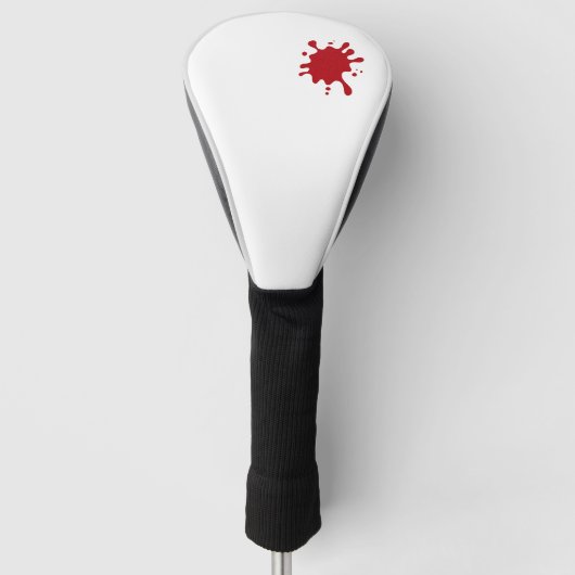 Tomaat Rood Aangepaste Driver Head Cover (Voorkant)