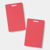 Tomaat Rood Aangepaste Identificatiebadge Tag Badge (Voor- en achterkant)