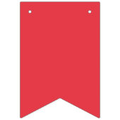 Tomaat Rood Custom Bunting Banner (Tweede vlag)