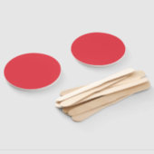 Tomaat Rood Custom Ronde Hand Fan Set Handwaaier (Niet-gemonteerd)