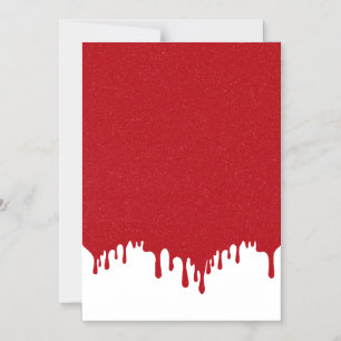 Tomaat Rood Drip Aangepaste Magnetische Kaart Uitnodiging