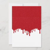 Tomaat Rood Drip Aanpasbare Bewaar de Datum Save The Date (Voorkant)