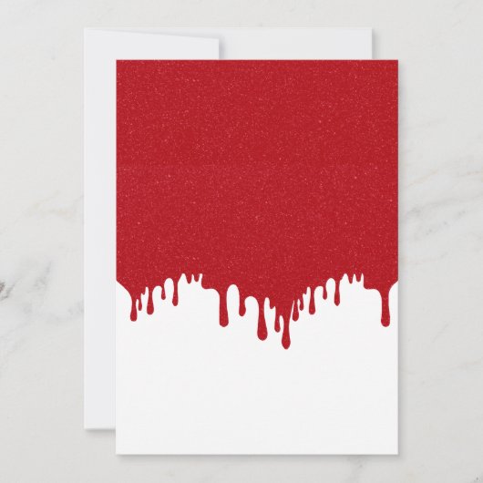 Tomaat Rood Drip Aanpasbare Bewaar de Datum Save The Date (Voorkant)