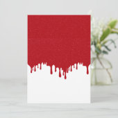 Tomaat Rood Drip Aanpasbare Bewaar de Datum Save The Date (Staand voorkant)