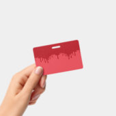 Tomaat Rood Drip Bulk PVC Event Badge – Aanpassen (Handheld)