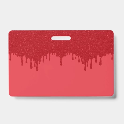 Tomaat Rood Drip Bulk PVC Event Badge – Aanpassen (Voorzijde)
