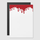 Tomaat Rood Drip Custom Magnet Kaart Magnetische Uitnodiging (Voorkant / Achterkant)
