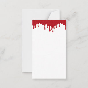 Tomaat Rood Drip Top Aangepaste Platte Notitiekaar Notitiekaartje