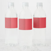Tomaat Rood Duo-Tone Voedings- en Drankenlabelset Waterfles Etiket (Flessen)