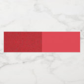 Tomaat Rood Duo-Tone Voedings- en Drankenlabelset Waterfles Etiket (Enkel label)