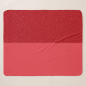 Tomaat Rood Gespleten Sherpa Deken – Aanpasbaar (Voorkant (horizontaal))