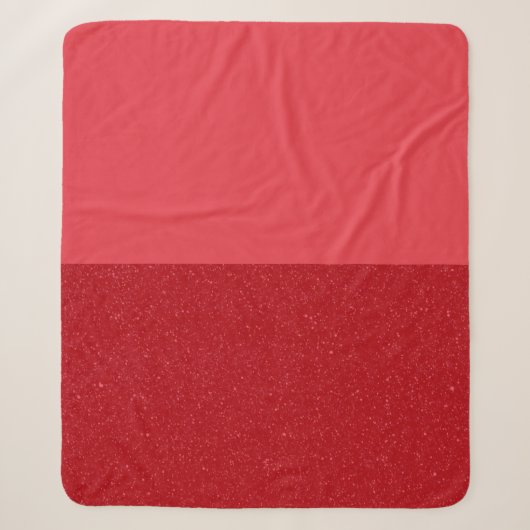 Tomaat Rood Half-Tone Sherpa Deken – Aanpasbaar (Voorkant)