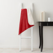 Tomaat Rood Half-Tone Sherpa Deken – Aanpasbaar (In situ)