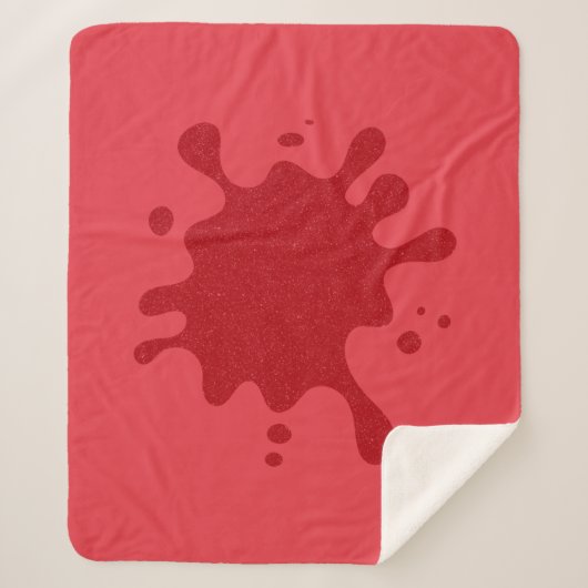Tomaat Rood Noise Splash Deken – Aanpasbaar (Voorkant)