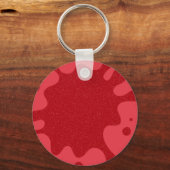 Tomaat Rood Spatwater Aangepaste Sleutelhanger (Voorkant)
