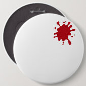 Tomaat Rood Spetter Aangepaste Knop Ronde Button 6,0 Cm (Voorkant /achterkant)