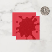 Tomaat Rood Spetter Mini Notitiekaart – Aanpasbaar Notitiekaartje (Voorkant / Achterkant in situ)