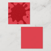 Tomaat Rood Spetter Mini Notitiekaart – Aanpasbaar Notitiekaartje (Voorkant / Achterkant)