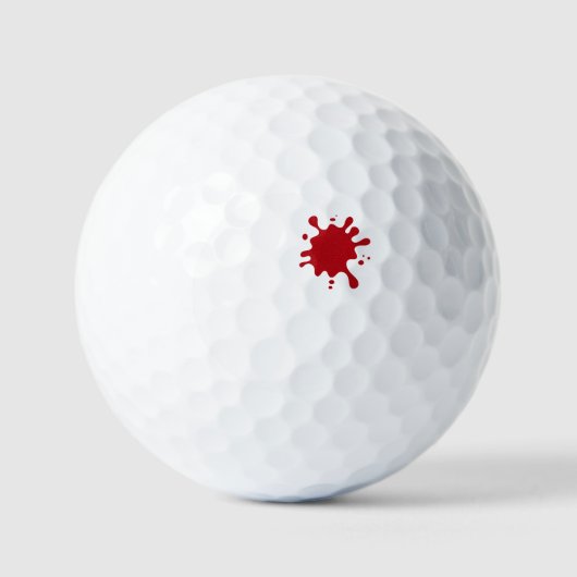 Tomaat Rood Spetteren Aangepaste Golfbal Golfballen (Voorkant)