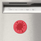 Tomaat Rood Splat Aangepaste magneet (Insitu (Vaatwasser))