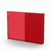 Tomaat-rood split acryl fotoblok – aanpassen (Rechts)